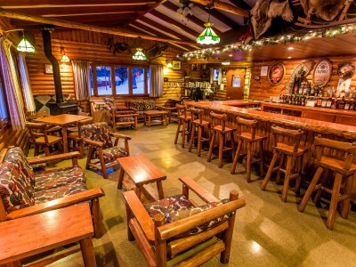 Atmosphère authentique à la lodge