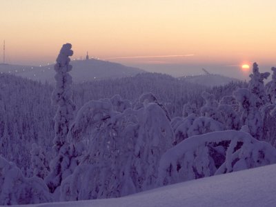 Sonnenuntergang in Ruka