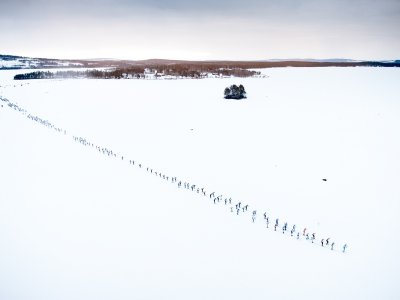 Über zugefrorene Seen