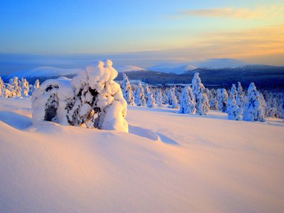 Nuit polaire sur les tunturis