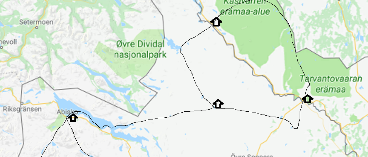 Streckenkarte Kebnekaise