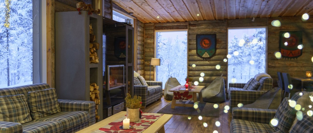 Vom Winterwald umgeben
