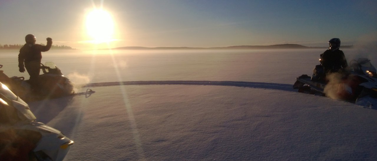 Faire sa trace, dans la neige vierge