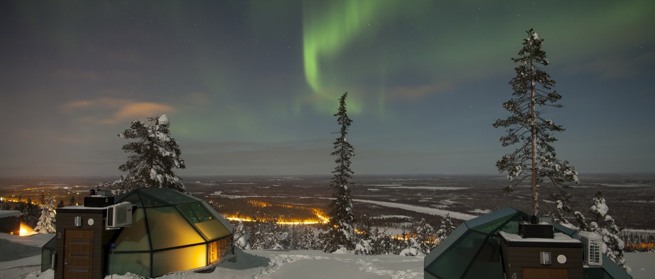 Puoi abbracciare l'aurora boreale...
