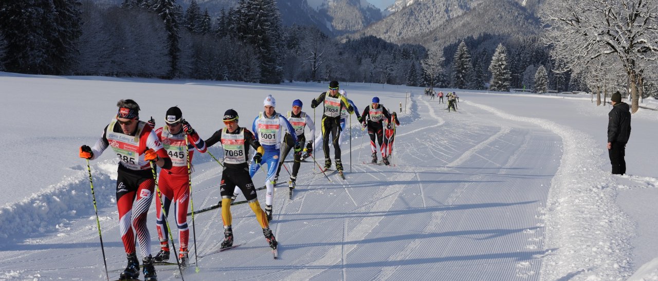 The leading racers in Oberammergau