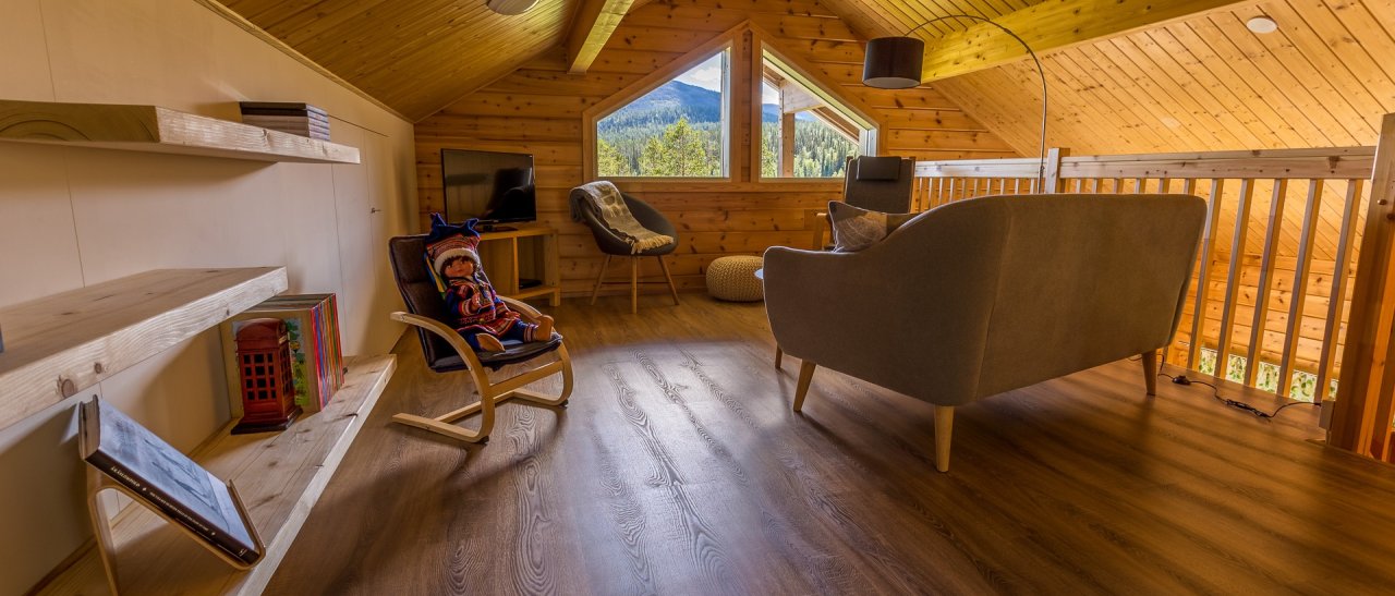 Bibliothèque en loft